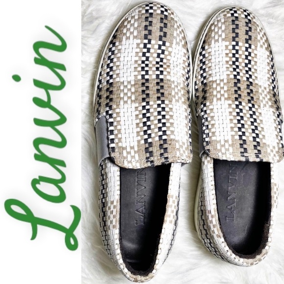 LANVIN Basket Weave Leather Slip On Loafer Sneaker, Size‎ 9 main image 6
